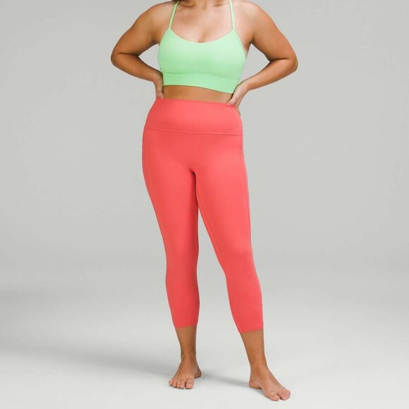 Lululemon Align High-Rise Pant 25" Size 8 Yoga Leggings Pale Raspberry - Picture 1 of 9